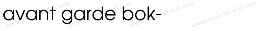 avant garde bok字体转换